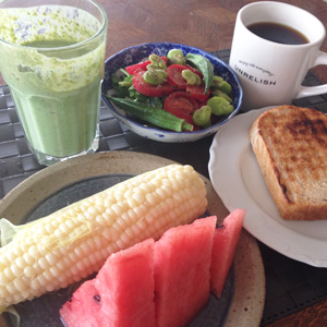 今日の朝ご飯