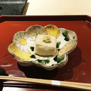 銀座うち山のゴマ豆腐