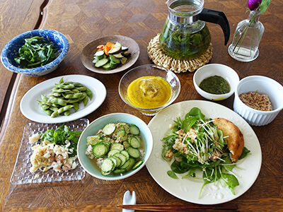 夏の朝ごはん