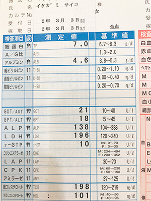 お知らせとヴィーガン２ヶ月経過の検査結果