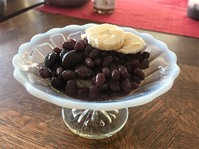 小豆煮とお餅