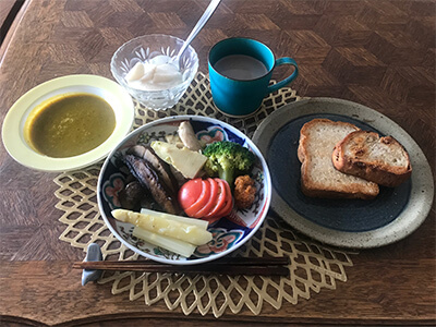 オーガニック春の朝ご飯