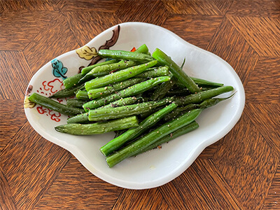 常備菜いんげんの胡麻和え