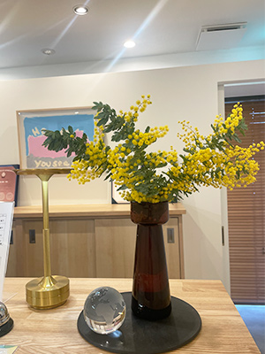 クリニックの花