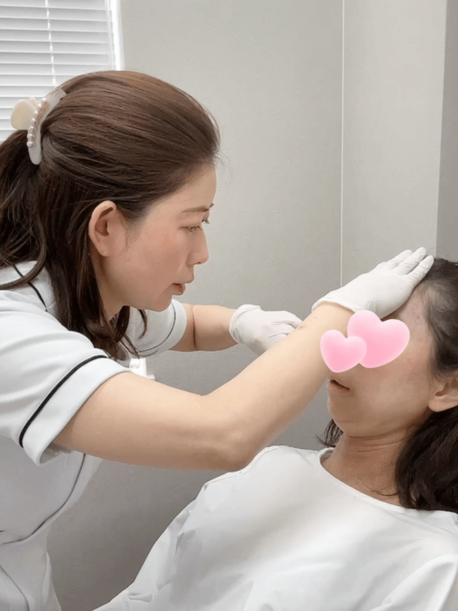 ヒアルロン酸注入の様子