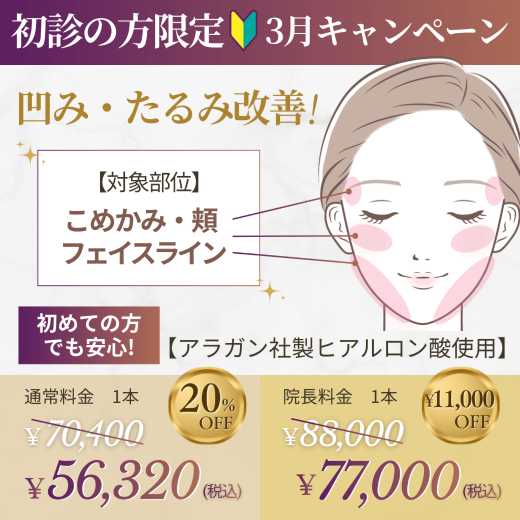 3月キャンペーン_ヒアルロン酸注射